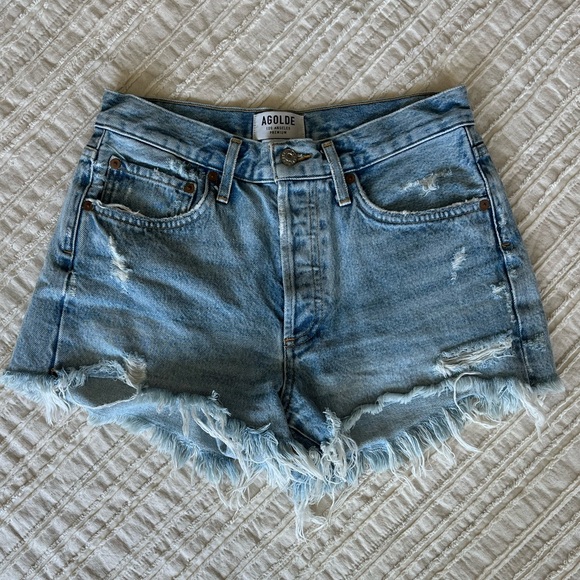 AGOLDE Parker Vintage Cutoff Shorts Size 26 - Picture 5 of 12